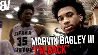 Marvin Bagley III RETURNS To High School Ball! OFFICIAL SENIOR YEAR DEBUT GAME MIXTAPE