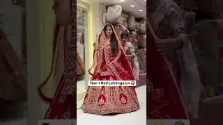 #red #lehenga #trending 🔥🔥