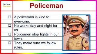 30 Lines on Policeman | Safety Essay for Kids | GraphicCompiler | #Essay #kidslearning