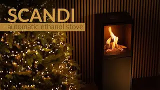 Scandi - Automatic Ethanol Stove with a Scandinavian Touch  (Remote Control)