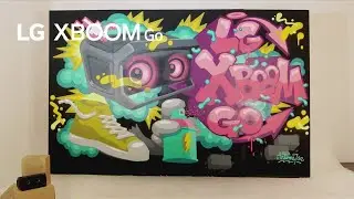 LG 엑스붐 Go X 그래피티 아트 &ndash; 강력한 익스트림 스피커