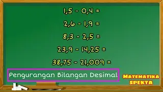 Cara Mudah Pengurangan Bilangan Desimal