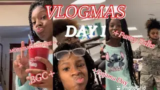 VLOGMAS DAY 1 | -Pajama Day,BGC & Morning Routine ❄️