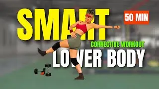 50 Min Corrective Glute & Hip Workout | Strength, Mobility & Balance | Hip Dips
