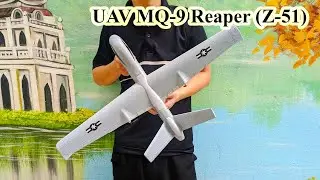 UAV MQ-9 Reaper (Z51). Sải cánh 66cm, Pin 600mAh. Bay 20-25 phút. #RC #Planes #Aircraft #Jet #Mohinh