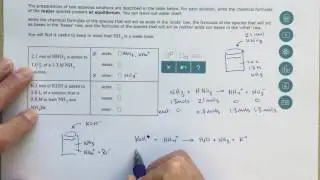 ALEKS - Identifying the Major Species in Weak Acid or Weak Base Equilibria
