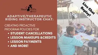 Instructor Chat on cancellations, credits, payment policies, and more!