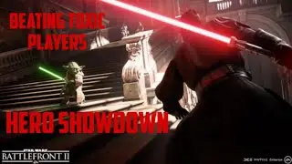 Beating toxic players in Hero Showdown #3|Starwars Battlefront 2