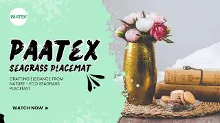 Eco-Friendly Seagrass Placemat | Handwoven Elegance by Paatex Handicraft
