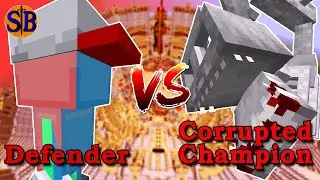 Defender phase 1 vs Corrupted Champion | Minecraft Mob Battle