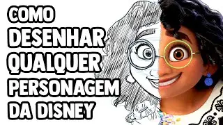 COMO DESENHAR QUALQUER PERSONAGEM DA DISNEY