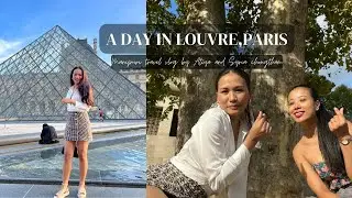 Beautiful day in Paris Louvre  || Manipuri Travel Vlog by Atiya and Syria Chongtham