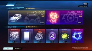 *NEW* GOLD KOMODO AND HELLFIRE IN THE ROCKET LEAGUE ITEM SHOP!