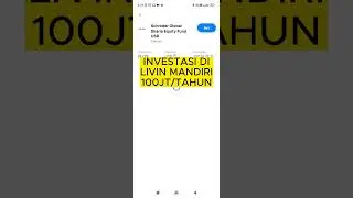INVESTASI DI LIVIN MANDIRI CEPAT CUAN #SHORTS #INVESTASI