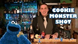 How to make the Cookie Monster Shot (using Bailey's Irish Cream)