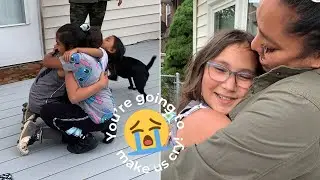 Girl Reunited With Family After 10 Month Covid Separation