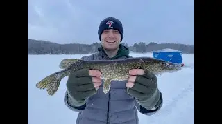 Michigan Ice Fishing - Small Lake Loaded