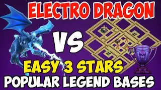 3 Stars Popular Legend League Base With Electro Dragon Spam Attacks Th14 Attack Strategy