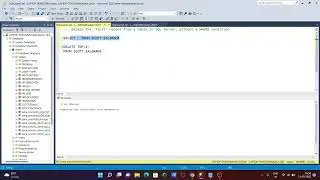 Delete first record from table in SQL Server without where Clause