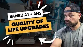 Bambu Lab A1 Quality of Life Upgrades: AMS Lite Wall Mount, Cable Chain, Numbers & More