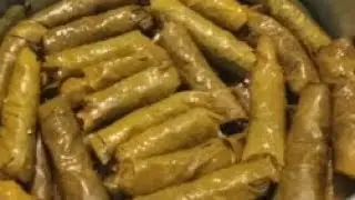 طريقة عمل محشي مصري مشكل بالتفصيل|How to make mixed Egyptian mahshi|stuffed vine leaves|vegetarian