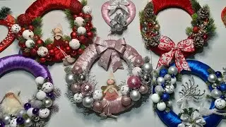GHIRLANDA NATALIZIA 🌲🎅🎀/FAI DA TE/ FUORI PORTA 🎅🌲/DECORAZIONE NATALIZIA 🎅🌲🎀