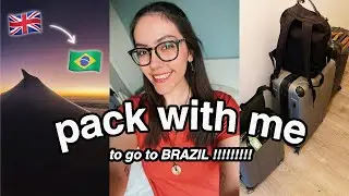 PACK WITH ME to go to BRAZIL! (vlog) ✈️🧳