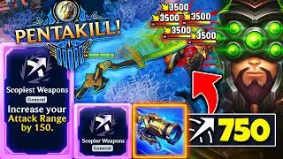 WORLD RECORD 750 RANGE MASTER YI GOD ROLL - CROSS MAP PENTAKILL