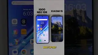 iqoo Neo 10r Vs XIAOMI 15 BOOT UP TEST COMPARISON #SHORTFEED #SHORTS