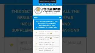 How to check or see FBISE 2022 Results of SSC 1 or 2 #fbise #results