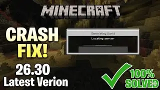 Minecraft Latest Version Server Crash Problem Solved | 100% Working Fix | Gamerxetni