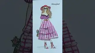 Cute dress design 💃 DIY paper fashion #dressdesign #art #papercraft #diyfashion #satisfying