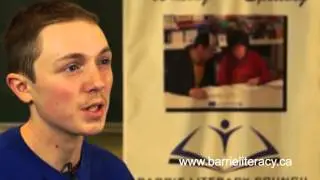 Barrie Literacy Council Student Brandon