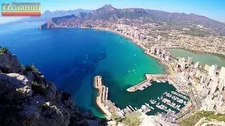 Кальпе Испания, гора Ифач, побережье моря Коста Бланка, провинция Аликанте