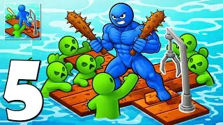 Zombie Raft - Gameplay Walkthrough Part 5 - Survival Craft And Battle (iOS, Android)
