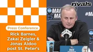 Tennessee basketball's Rick Barnes, Zakai Zeigler, Jonas Aidoo react to win over Saint Peter's