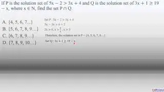 Sets (Set Theory) - Quants for GRE