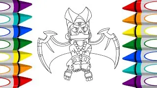 How To Color Infernal Fang - Coloring Pages | Brawl Stars