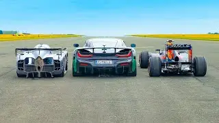 Redbull RB8 vs McMurtry Speirling vs Rimac Nevera