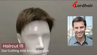 Pre-Cut Hairpieces (15): Hairstyle LD047 Hair System Cut-In and Styling Service by Lordhair