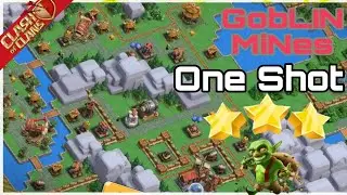 Goblin MiNes😁 One Shot 😀  clash of clan