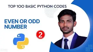 Python program checking weather a given number is even or odd