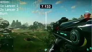 PlanetSide 2: March 29th Lancer damage dropoff tests