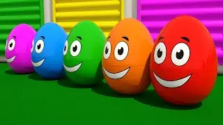 Red, Blue, Yellow Surprise Eggs | ZooLoo Nursery Rhymes for Babies en espa&ntilde;ol