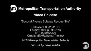 MTA Video Release: Second Avenue Subway Rescue Site 3/20/2013
