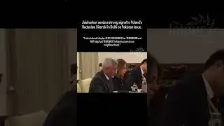 Jaishankar Sends Tough Warning to Poland Over Pakistan in Delhi..!