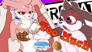 Furry SMASHES Nut Button in VRChat