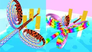 Spiral Rider! Very Satisfying And Relaxing ASMR Slicing Game