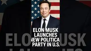 Elon Musk Officially Launched New Political Party |The America Party#finance #elonmusk #trump #news