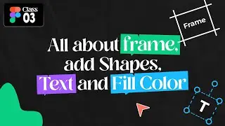 Figma Training - Class-3 | How to add frame, text and how to create shapes in Figma.